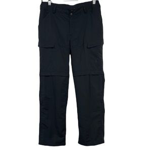 The North Face Women’s Black Convertible Rollup Hiking Pants Size 10 100% Nylon